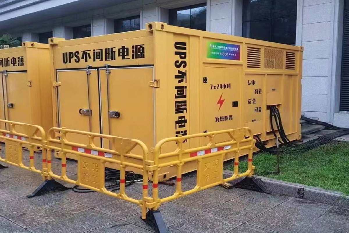 民和发电机租赁施工现场